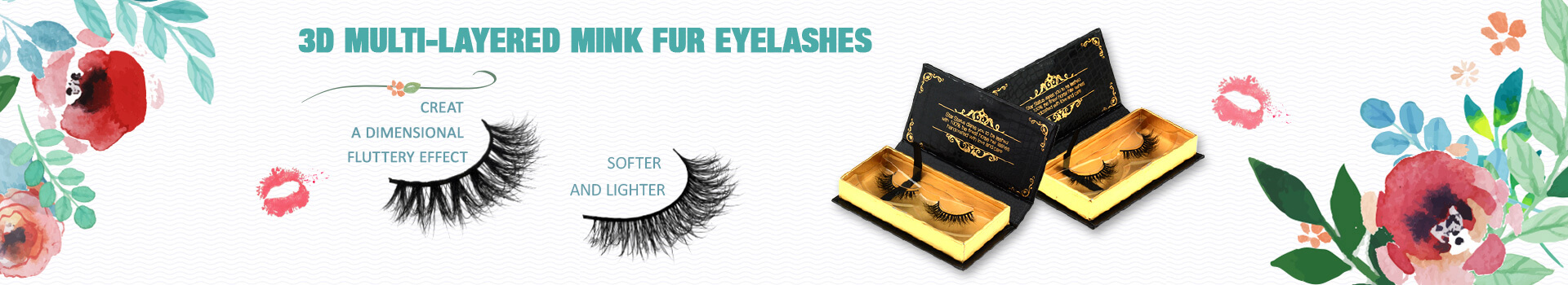 3D Multi-lag Mink Fur Eyelashes MV35