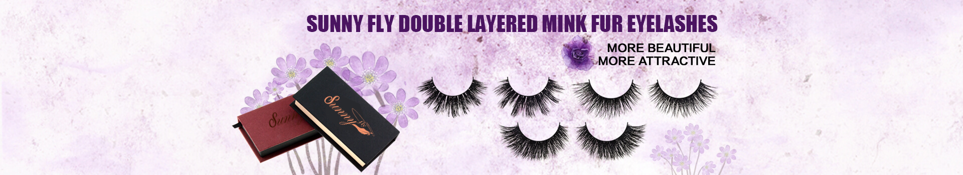 Double Layered Mink Fur Eyelashes MD07
