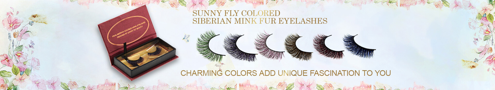 Farget Siberian Mink Fur Eyesashes MC50