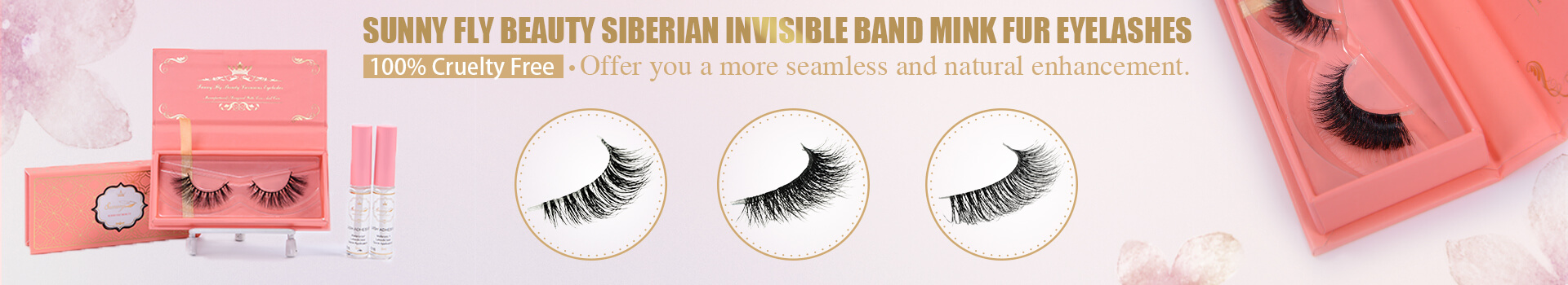 Siberian Invisible Band Mink Fur Eyelashes
